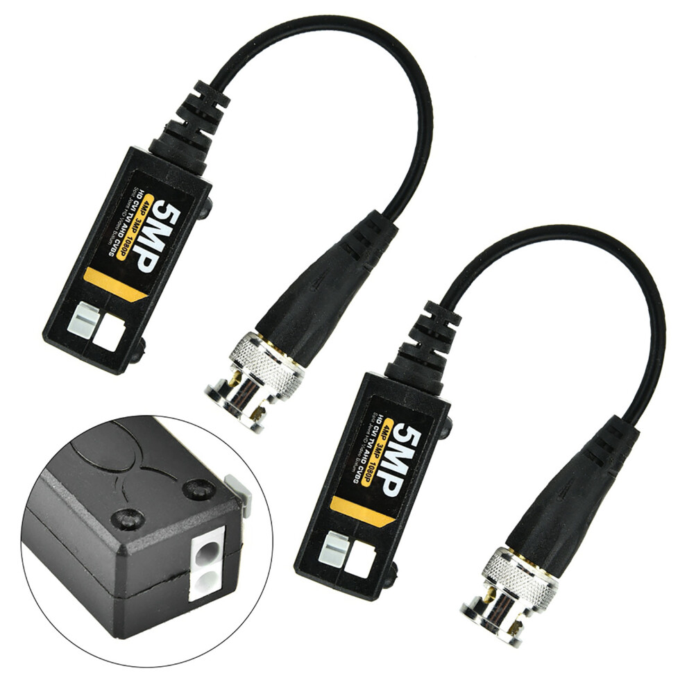 8Mp Spliced Passive Video Balun Transmitter For Surveillance Twisted Pair Cable 9401334586610