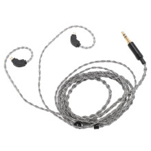 3.5mm2Pin 0.78mm Cable de auriculares plateado 1.2m QT2RX8