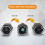Timer CT06 7,5x6,5x6,5 cm 2*AAA Nero/Bianco/Argento 2