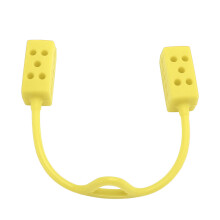 Exerciteur de mâchoire en silicone jaune 1,5 1,7 3,4 cm 22 cm