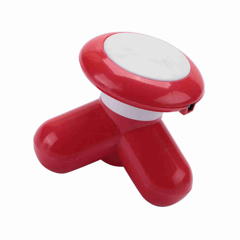 USB Mini Handheld Vibrating Massager for Full Body Relief (Red)
