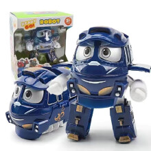 (Blue)Robot Trains Rt Kay Transformateur Train Figurine Coréen Jouet Animation