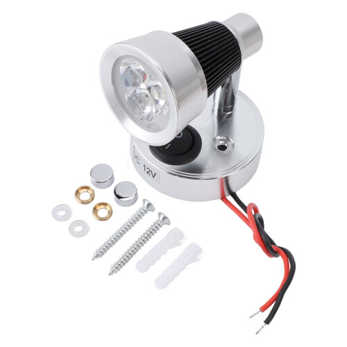 Foco LED de lectura blanco 5500K de aluminio 1