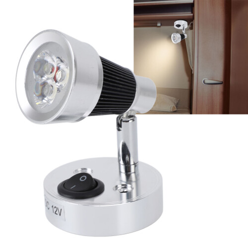 Foco LED de lectura blanco 5500K de aluminio