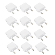 12 Stück Adapter Europäischer Reiseadapter PC-Gehäuse Europa-Stecker Konverter 110‑