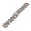 Correa de reloj de acero inoxidable de 20 mm, plateada, 17,2 cm/2 cm 16