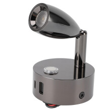 Wohnmobil-Leselampe 235,00 g USB-C DC12-24V Mattschwarz