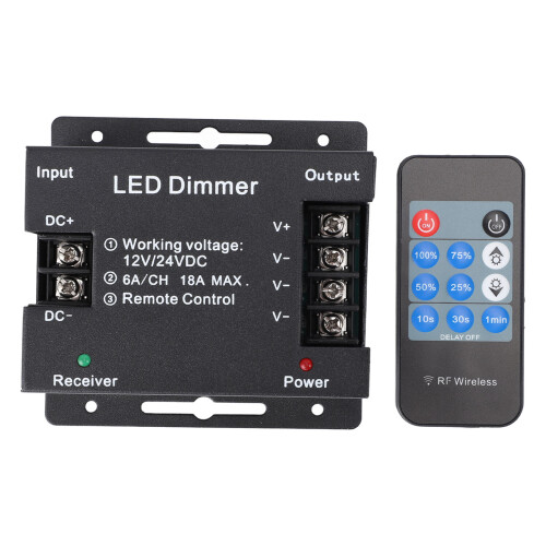 Dimmer LED RF wireless a 11 tasti, 216 W, Ferro, 83x79 mm 2