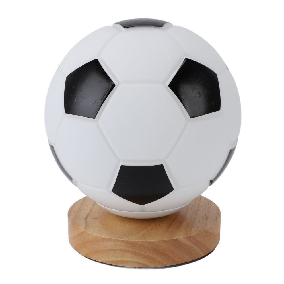 Soccer 3D Night Light with Remote, Soft Glow, Timer, Glass & Oak-image-OPC-PJD5PBC-NEW