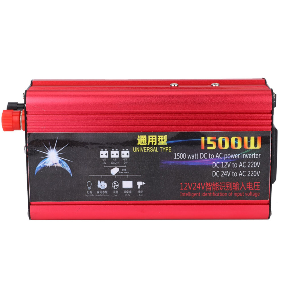 1500W Car Power Inverter Usb Converter Modified Sine Wave 12V/24V 9421334593005