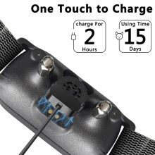 Halsband für große und mittelgroße Hunde – Vibrations-, Elektroschock- und Warnsoundsignal – Vollautomatisches intelligentes Chip-Design –