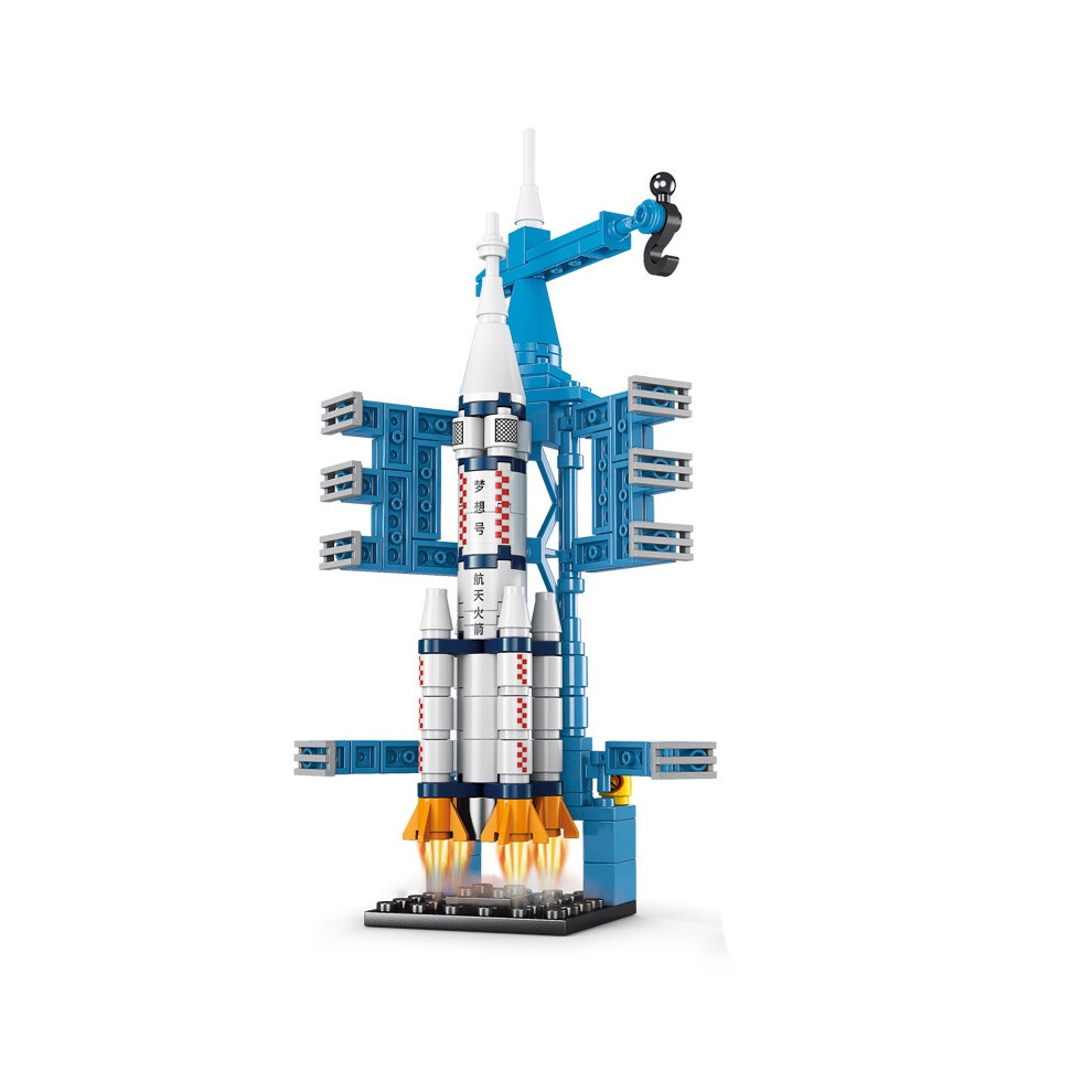 (Rocket) 107 Pcs Space Shuttle 130 Pcs Space Rocket Educational Puzzle Building Toy Block