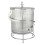 Dispenser per bevande in PE trasparente con rubinetto e supporto 36.37oz 2