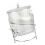Dispenser per bevande in PE trasparente con rubinetto e supporto 36.37oz 10