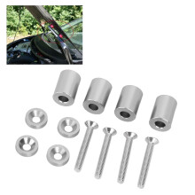 Aluminum Alloy Engine Hood Spacer Riser Kit for 6mm Motor – Silver
