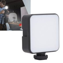 Luce LED per video tascabile da 1200 mAh, 2500-9000 K, bianca