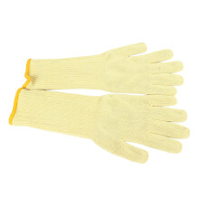 1 Paar Ofenhandschuhe Doppeltem Aramidfaser 300C Hochtemperaturbeständige, flexible Backhandschuhe aus gestricktem Material, 38cm / 15 Zol