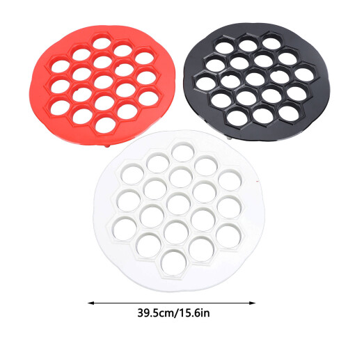 3-teiliges Set russischer Dumpling-Maker, 19 Löcher, 39,5 cm 1
