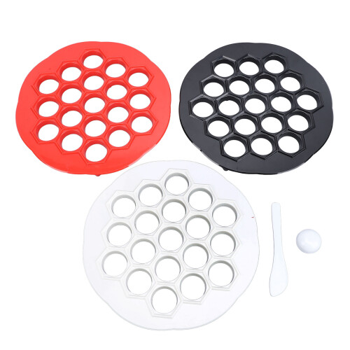 3-teiliges Set russischer Dumpling-Maker, 19 Löcher, 39,5 cm 2