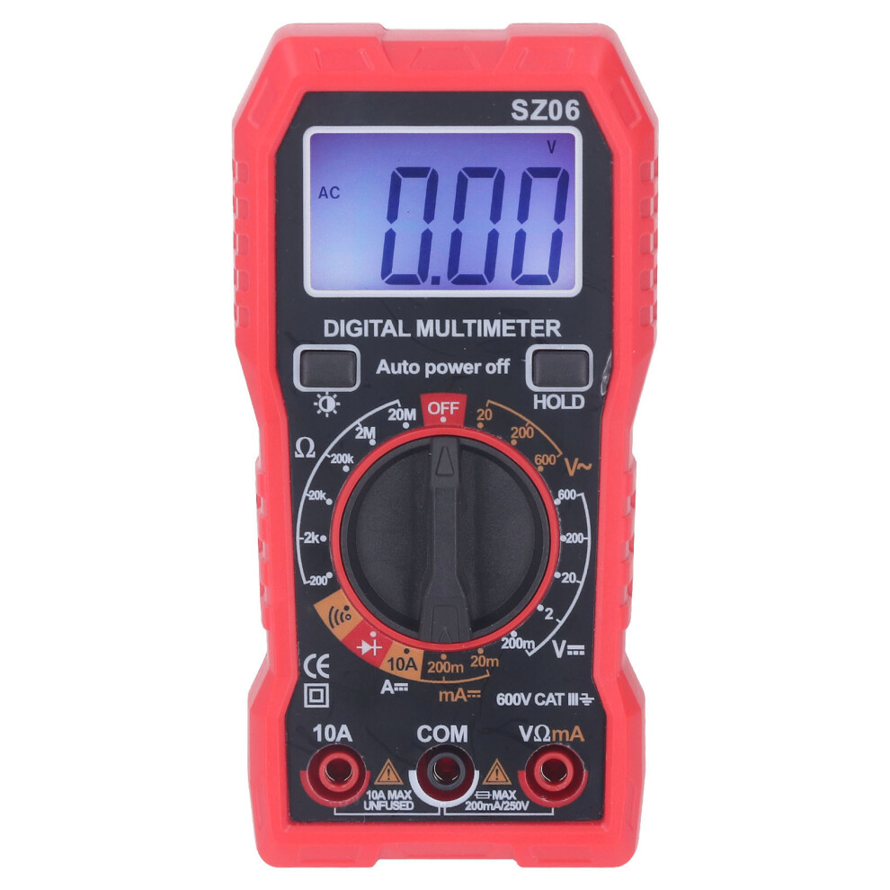 Digital Multimeter Sz06 High Accuracy Backlit Anti Burning Repair Tool 8721334600088