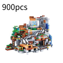 Gioco a tema Minecraft 900 pezzi puzzle giocattoli fatti di blocchi da costruzione assemblati fai da te