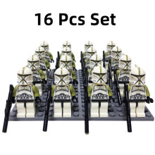 (Green)Star Wars Clone Troopers Minifigures Building Block Toy Set Gifts Kids Baseplate