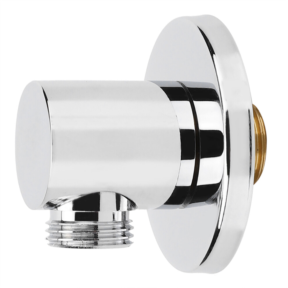 Brass Wall Shower Connector G1/2In, Silver, Model F-Y282 4241334600610