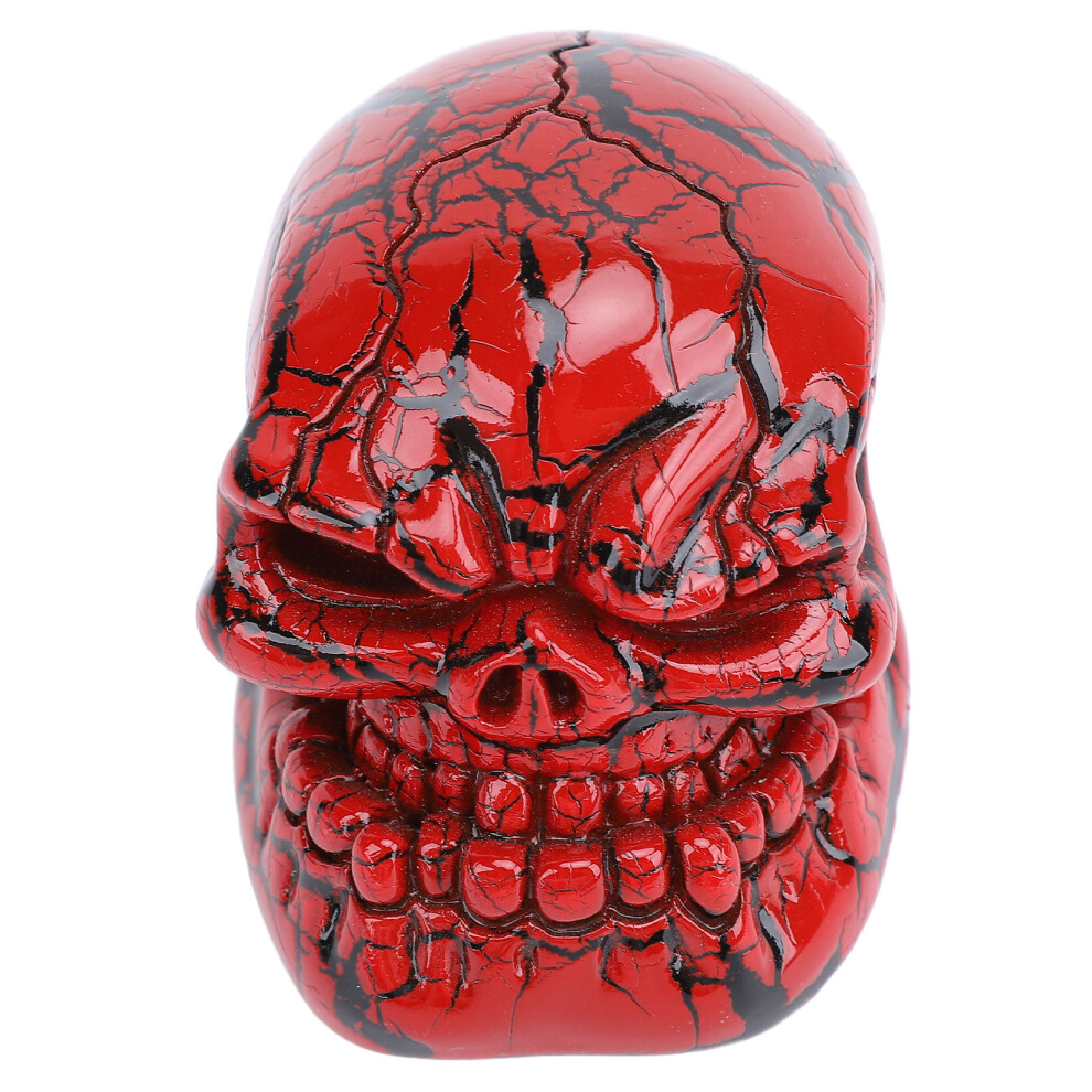 Resin Skull Shift Knob With 3 Adapters For Most Cars, Red 5071334600636