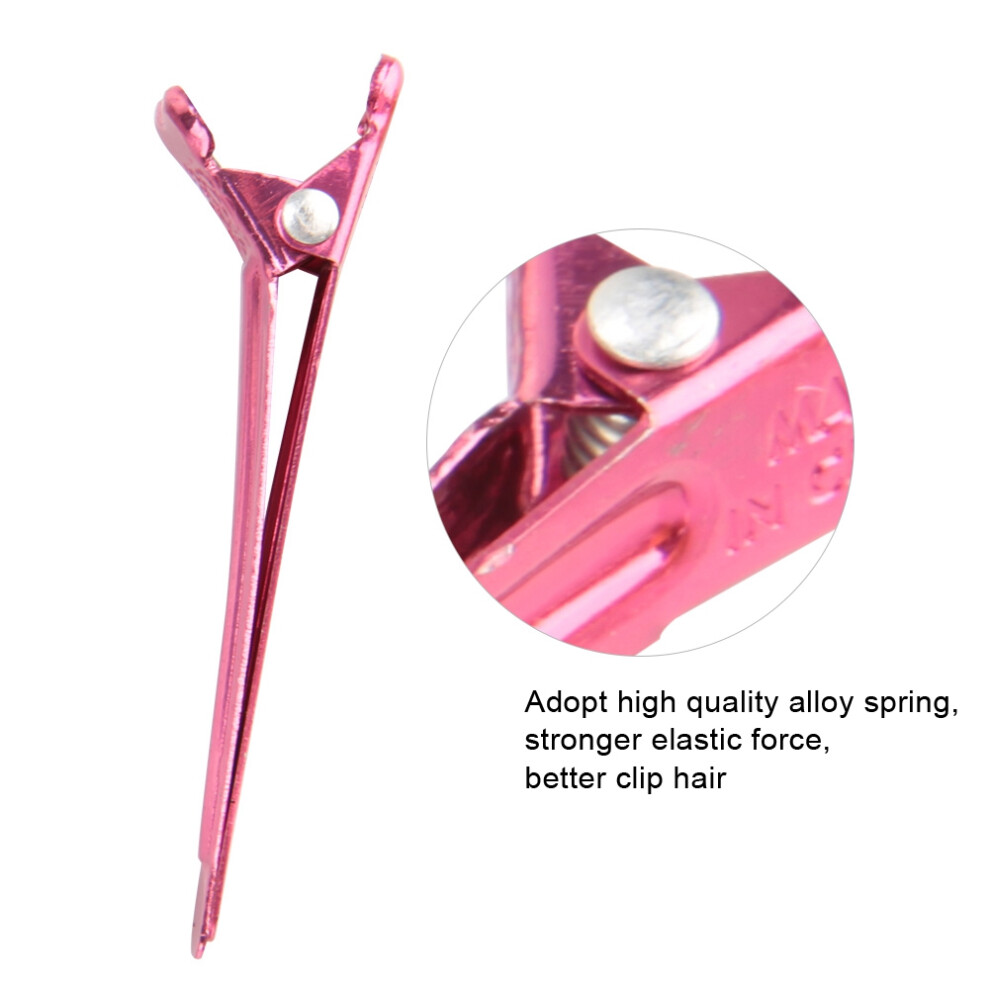 Unisex 50Pcs Aluminum Hair Clips For Salon Styling, 5.1Cm Bright Color