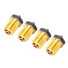 4 piezas de boquillas de latón recubiertas de PTFE de 0,6 mm para Voron MK3S