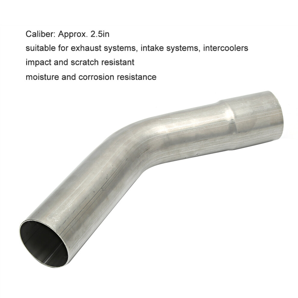 2.5 Inch Mandrel Bend Exhaust Pipe Elbow 45 Degree For Vehicles 8771334603152