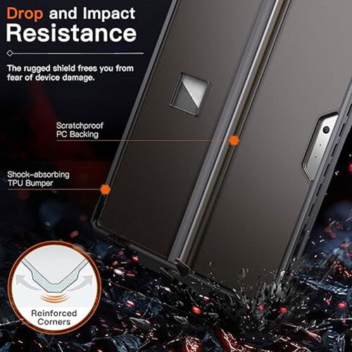Coque antichoc Pro gris LTE 7/7 Plus/6/5/4 avec stylet 2