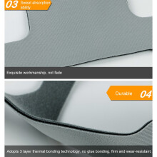 Washable Respirator Mask Head Band - Breathable Face Mask Accessory (Gray)