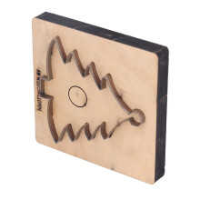 Leder Schneideplatte Weihnachtsbaum Form Punch Cutter Bastelmatrize Werkzeug 13,5x13x2,3cm für Papier Gummi