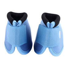Hufeisen-Glockenstiefel aus Oxford-Stoff, Verschleißfest, Bequem und Atmungsaktiv, Hufschutz für Pferd, Pferdeausrüstung, Blau, L