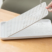 Doppellagiges Abtropftablett PP 38x10,5x1,7 cm