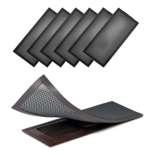 Vloerafzuigkappen 6-pack - 4x10 inch magnetisch registerfilter, wasbare gaasafdekkingen voor HVAC-roosters