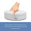 White USB Motorized Rotating Display Stand, 3 Speeds, Adjustable Angle 4