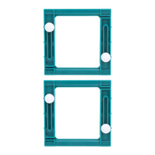 2 pezzi creatore di frange regolabile ABS quadrato 9x8.8x1cm