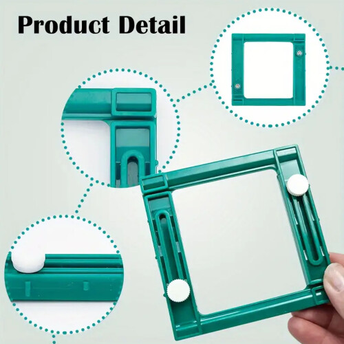 2 piezas de creador de borlas ajustable, herramienta de ABS, 9x8.8x1 cm 2