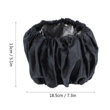 Large Baby Stroller Wheel Cover Dustproof Protector - Black (18.5x13cm)