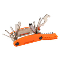 Outil multifonction vélo 20-en-1, ultra-compact, orange