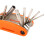 Outil multifonction vélo 20-en-1, ultra-compact, orange 9