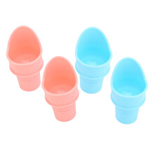 4 pezzi porta-coni per gelato 100x53mm Rosa/Blu