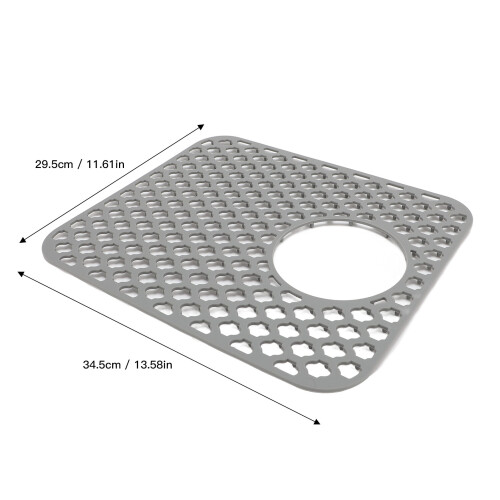 Protège-évier en silicone 34,5 x 29,5 cm antidérapant 1