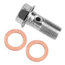 Universal Motorcycle M10x1.00 10mm Brake Hose Bolt for Brake Pump Replacement