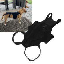 Gilet di supporto dorsale per cane IVDD, in nylon, taglia M, nero