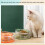 Gamelle inclinée pour chat 500 ml verte support détachable 4