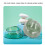 Gamelle inclinée pour chat 500 ml verte support détachable 15