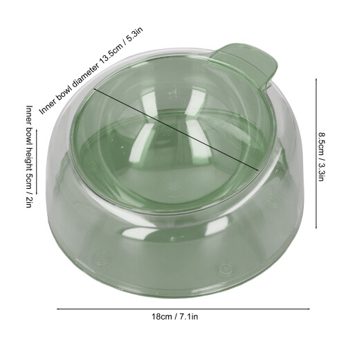 Gamelle inclinée pour chat 500 ml verte support détachable 1